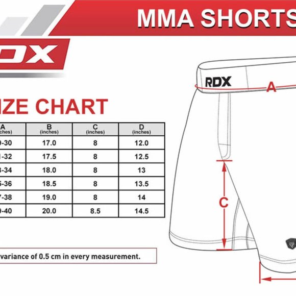 RDX MMA Shorts Kick Boxing Fighting Training Martial Arts Grappling Gym Workout - Picture 3 of 3